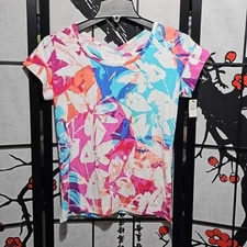 Talbots Floral Top Size Petite NWT