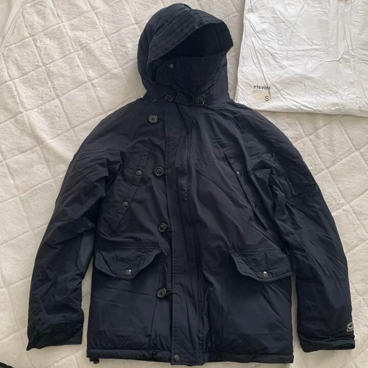 VISVIM Authentic VALDEZ Down Coat 2L Men GORE-TEX Black Size S Used Japan FS