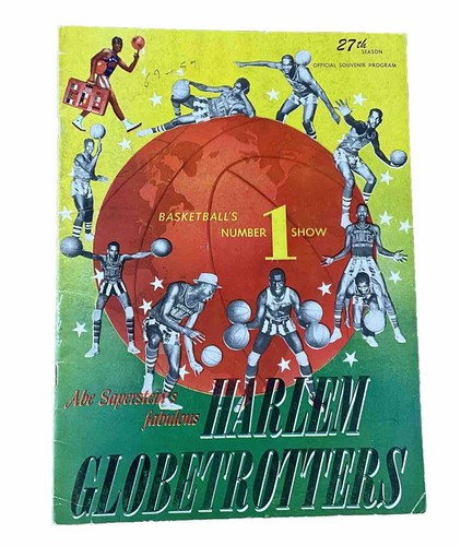 1954 Harlem Globetrotters Program Autographed By Team 27th Season JSA Authentic - Picture 2 of 11