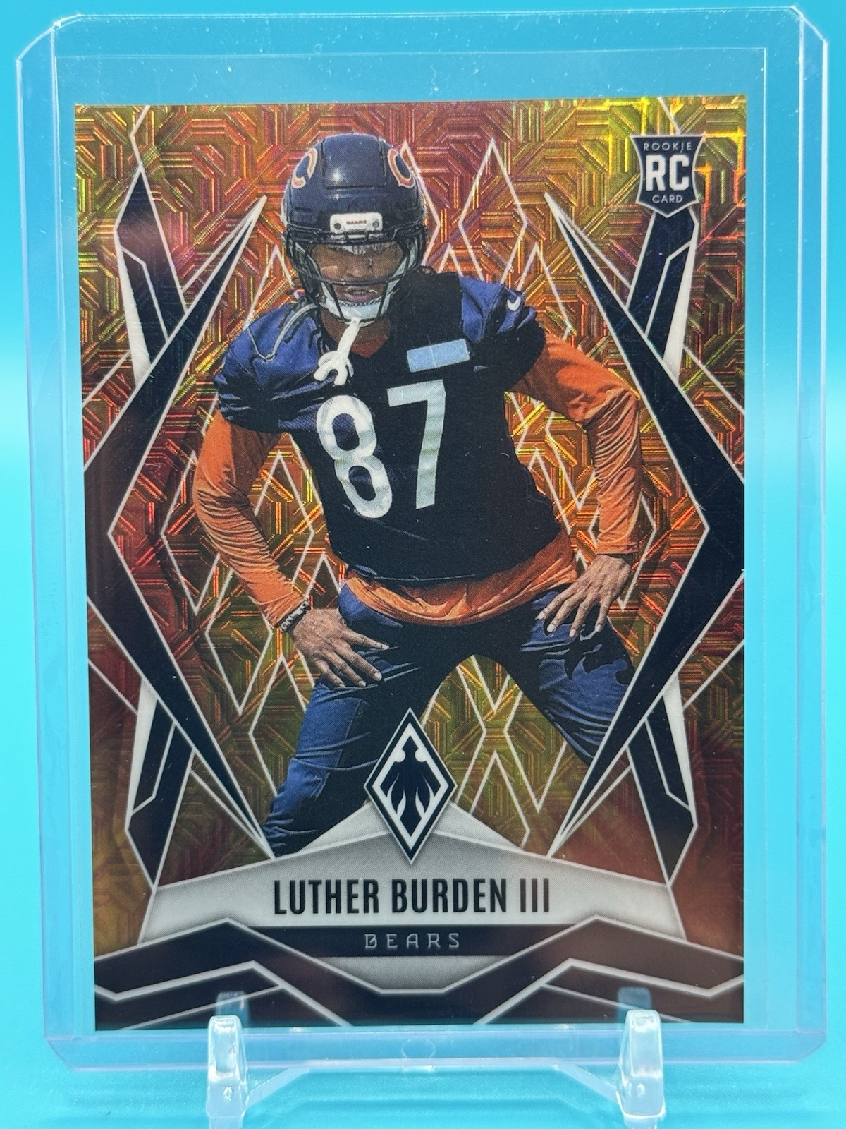Luther Burden III 2025 Phoenix FireBurst RC Prizm /350 Chicago Bears Rookie #196