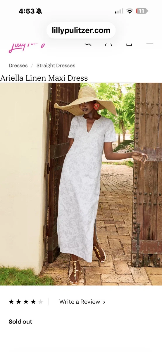 ariella linen maxi dress Ariella Linen Maxi Dress