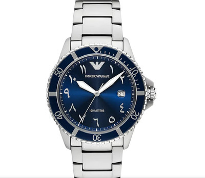 Emporio Armani Herrenuhr AR80076 Quarzwerk 42-mm-Gehäusegröße Armband