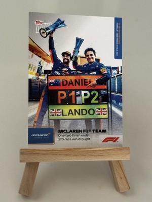 2021 Topps Now Formula 1 McLaren F1 Team - 1-2 finish ends 170-Race win drought