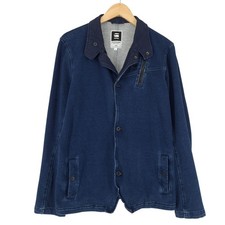 G-Star Mens Blazer Jacket Cotton Stretch Blue Regular Fit M