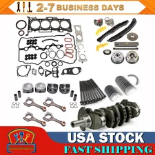 Fit HYUNDAI KIA 2.4L G4KJ Engine Rebuild Kits Crankshaft Con Rods Timing Kit US
