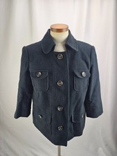 New York  Company Women's Black Cotton Blazer Jacket M