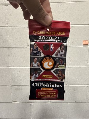 2020-21 Panini Chronicles NBA Basketball 15 card value pack new ANTHONY EDWARDS?