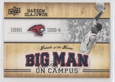 2009-10 Upper Deck Greats of the Game Big Man on Campus Hakeem Olajuwon HOF 07mp