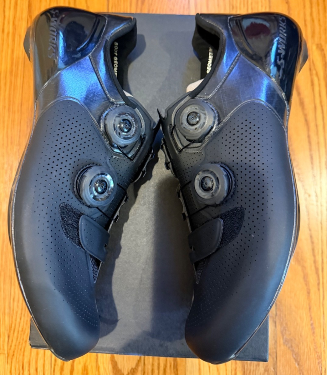 New In Box Specialized S-Works 6 Road Shoes - Black - Size 40.5 