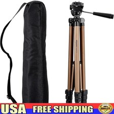 Adjustable Lightweight Camera Tripod Stand W/ Quick Release Plate  Bag New