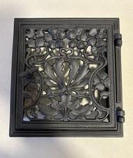 Antike Ofentür Warmhaltefach Kachelofen Jugendstil Gusseisen Kachelofentür