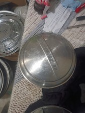 47-56 Ford Hubcap 6a-1130-ss Moon Center Caps 8 12 Ton Pickup