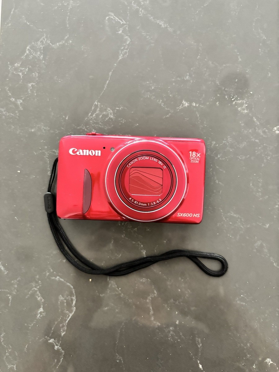Canon PowerShot SX600 HS 16.0MP Digital Camera - Red for sale