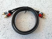 Monoprice Premium 2 RCA Plug/2 RCA Plug M/M Cable - 3 Feet - Black 22AWG