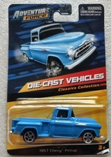57 Chevy Pickup Adventure Force 164 Blue New Package Classic Collection Walmar
