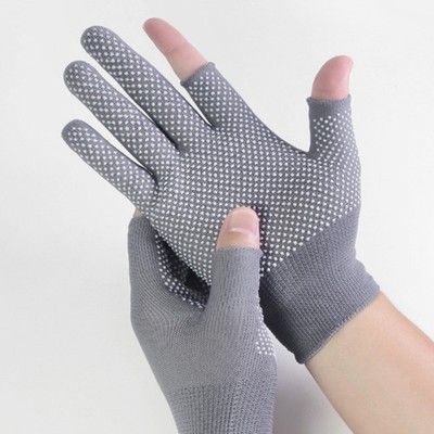 Protective Fingerless Gloves For Antislip Performances And Comfort Fit In