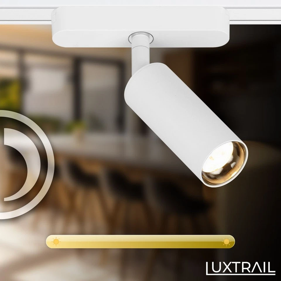 Luxtrail Schienensystem Erweiterungsset 2x LED Spots Schwenkbar Erweiterbar 1m - Bild 3 von 4