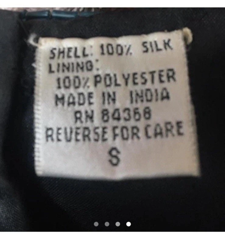 Blusa de Noche Laurence Kazar Talla S Lentejuelas De Colección; Seda, Retro, Forrada, Silenciosa Lux Foto 4 de 4