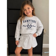 KIDS GRAY HAMPTONS TENNIS MATCHING SET