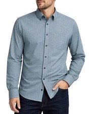 Casa Moda Comfort Fit Shirt Blue/Green Dot Print