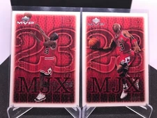 Michael Jordan x2 card lot Upper Deck MJ Exclusives Bulls GOAT