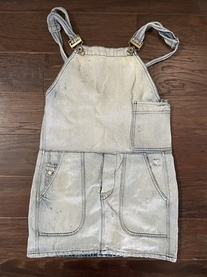 pre-own DIESEL women's JEANS OVERALL sz XS denim Outfit Skirt Top