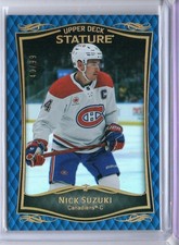 2023-24 Upper Deck Stature Nick Suzuki Blue #12 40/99 Montreal Canadiens