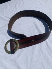 Vintage 1970’s Burgundy Leather Wide Hip Belt