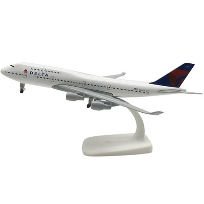 1/300 20cm Delta B747 Alloy Model Airplane Souvenir Static Display Ornaments NEW