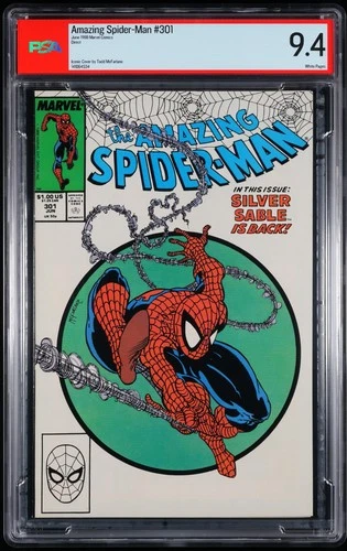 Amazing Spider-Man #301 Direct Todd McFarlane PSA 9.4 NM WP Not CGC
