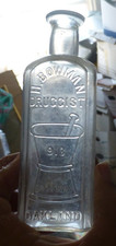 ANTIQUE  GLASS BOTTLE H. BOWMAN DRUGGIST 913 ...