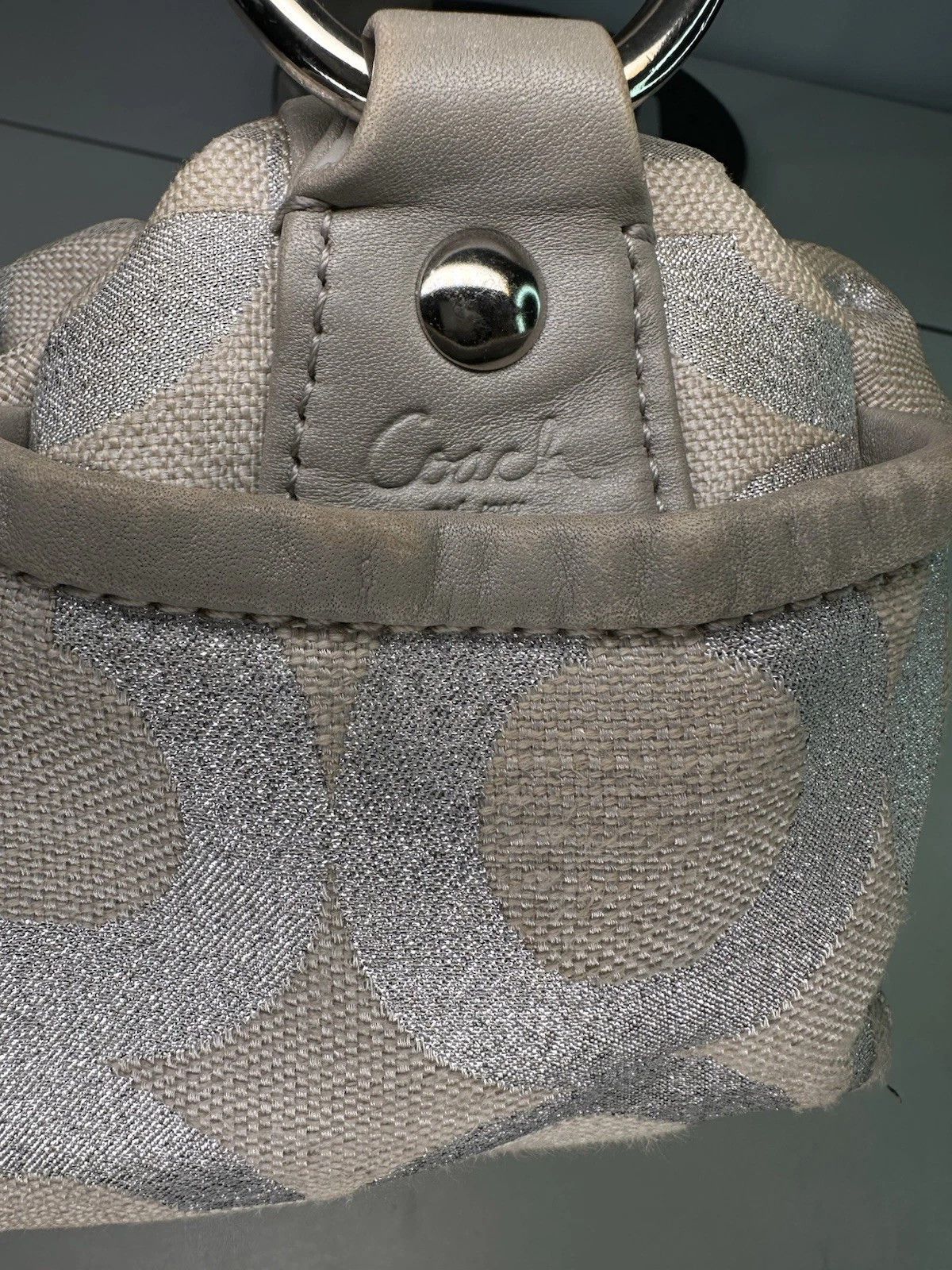 Coach 13507 Felpa con Cappuccio Op Art Borsa a Tracolla Lame Monospalla