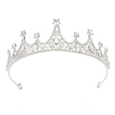 F��r M?dchen Silber Legierung Prinzessin Stirnband f��r Kristall Diadem f��r Ge