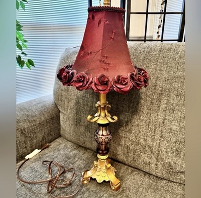 Saks Fifth Avenue Lamp And Silk Shade