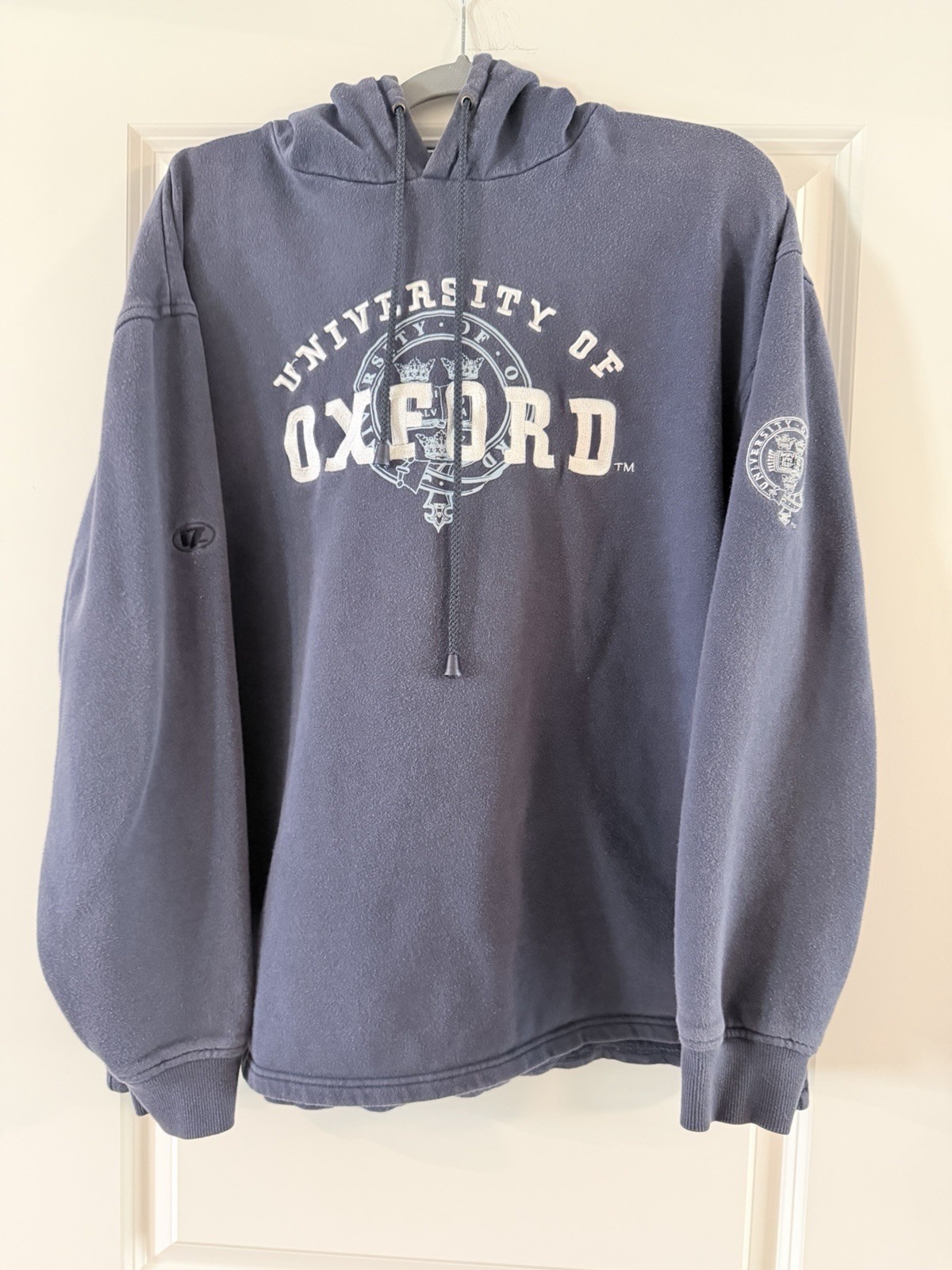 University of Oxford Hoodie Mens XL Blue Pullover Sweatshirt Champion