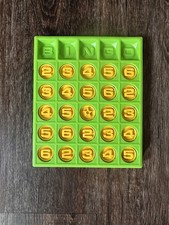 VTG Kohner Bros Pop-O-Matic Bingo Game Board Green 1973 Reversible