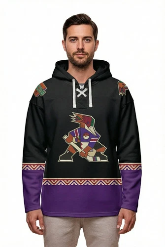 Tucson Roadrunners "Kachina" Alternate AHL Hockey Embroidered Lace Hoodie video thumbnail