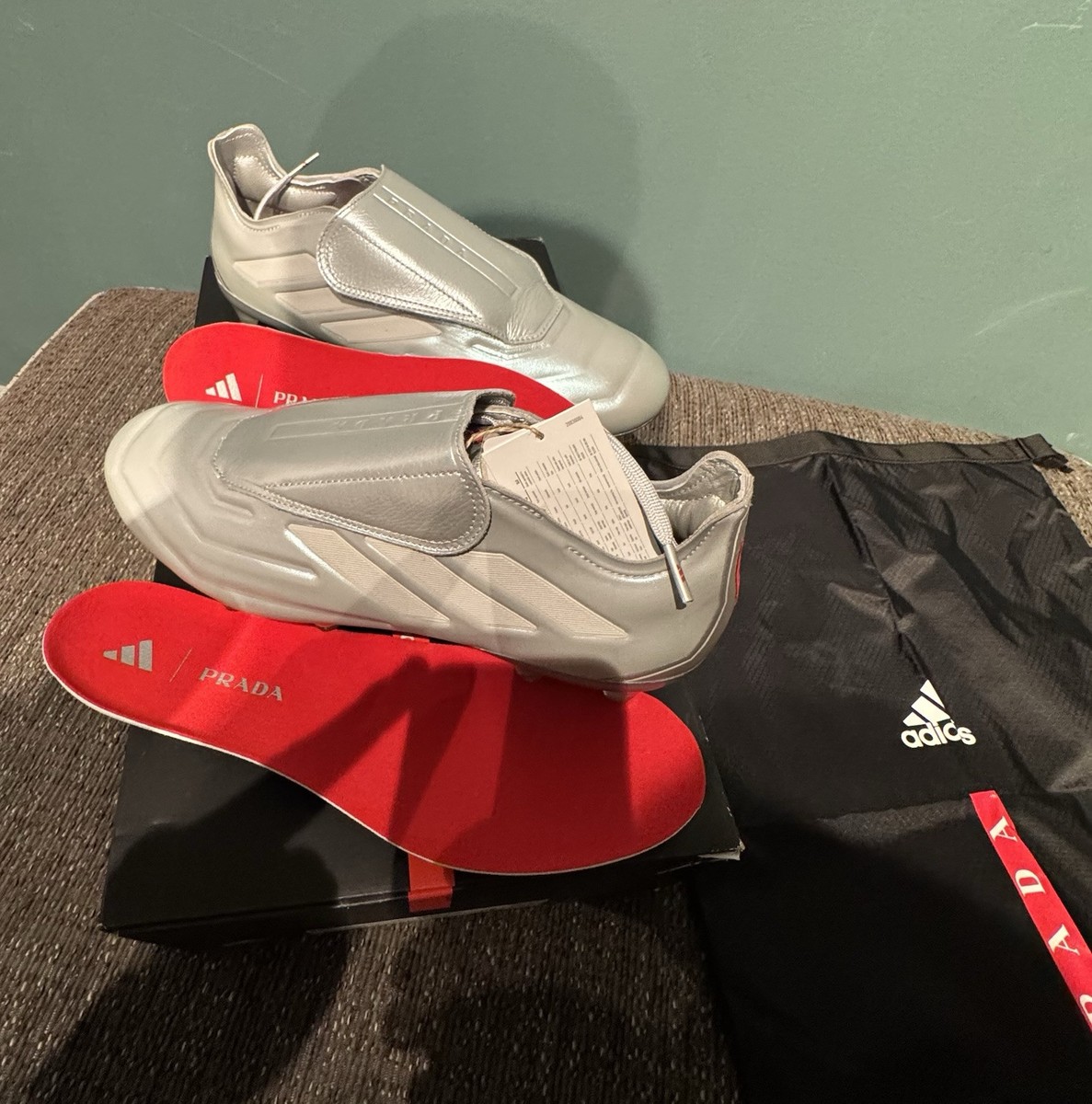 PRADA X ADIDAS Football Boots UK 7.5. Adidas Copa Pure lux.1 X