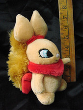 VTG Plush Neopets Usul Red Scarf Squirrel 7.5" Toy