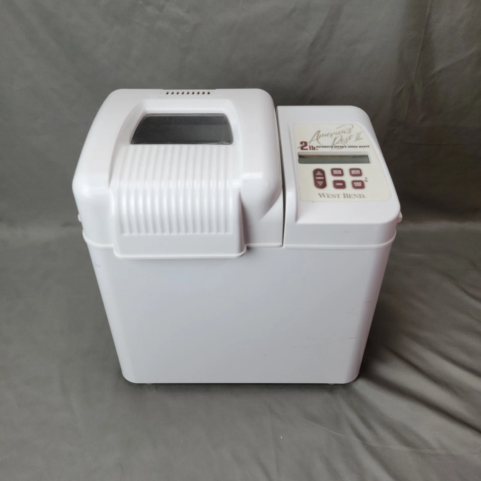 WEST BEND II AMERICA'S FAVORITE BREAD & DOUGH MACHINE MAKER WHITE 41042 TESTED