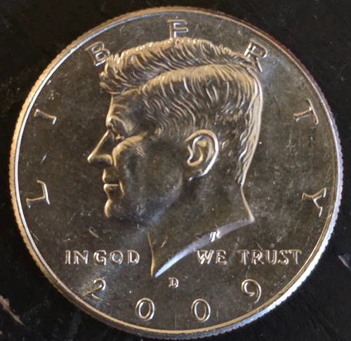 JFK HALF DOLLAR - 2009 D - VERY LOW MINTAGE - NIFC - UNC - FREE SHIPPING