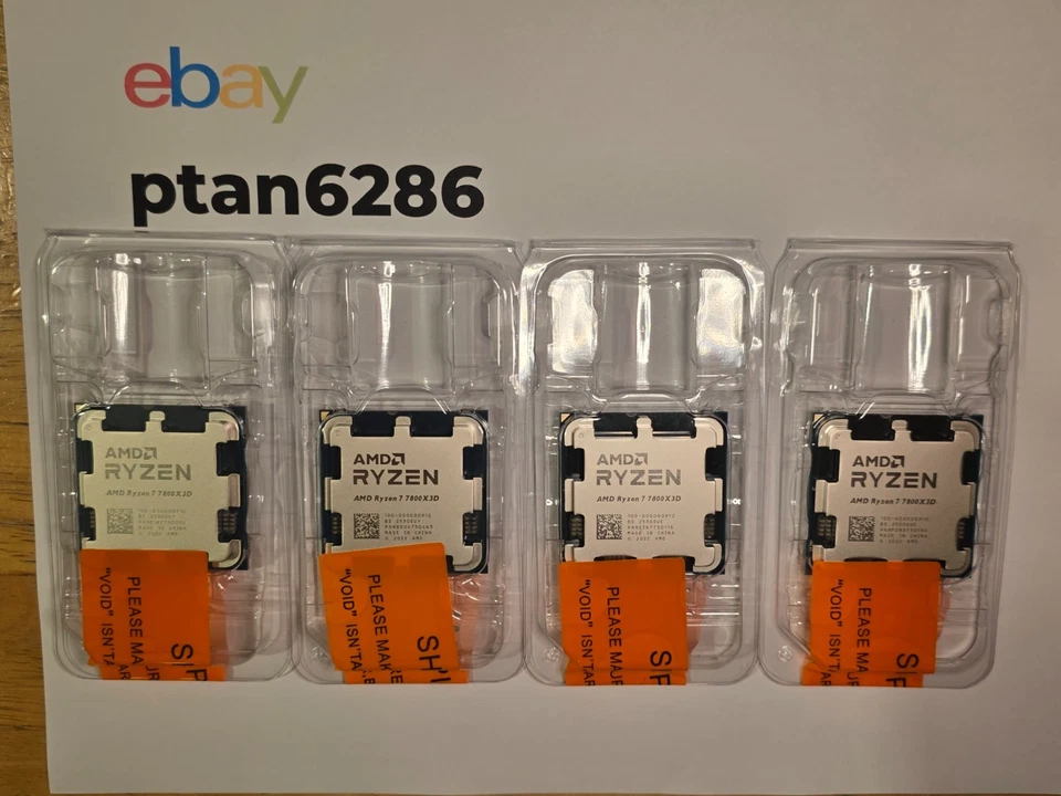 AMD Ryzen 7 7800X3D CPU Processor (5 GHz, 8 Cores, Socket AM5) - 100-000000910 - Image 2 of 4