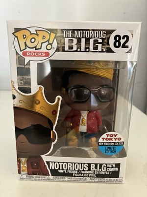 Funko Pop! #82 The Notorious B.I.G. with Crown 2018 NYCC Toy Tokyo Rocks