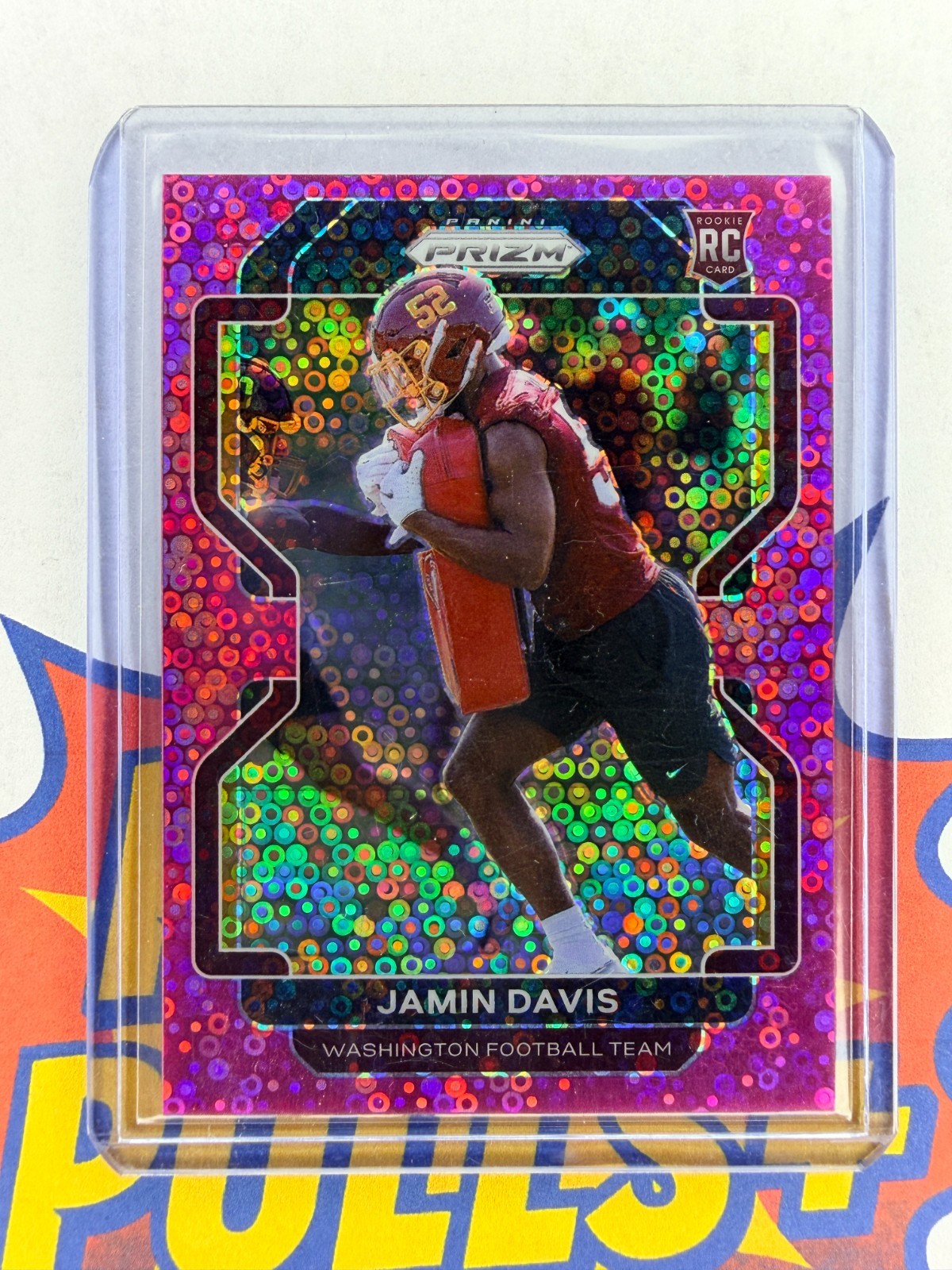 Jamin Davis Panini Prizm #383 No Huddle Pink
