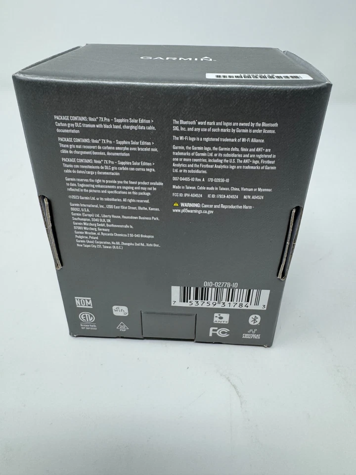 New Sealed Garmin fēnix 7X Pro 51MM Sapphire Solar Multisport GPS Watch Titanium - Image 3 of 4