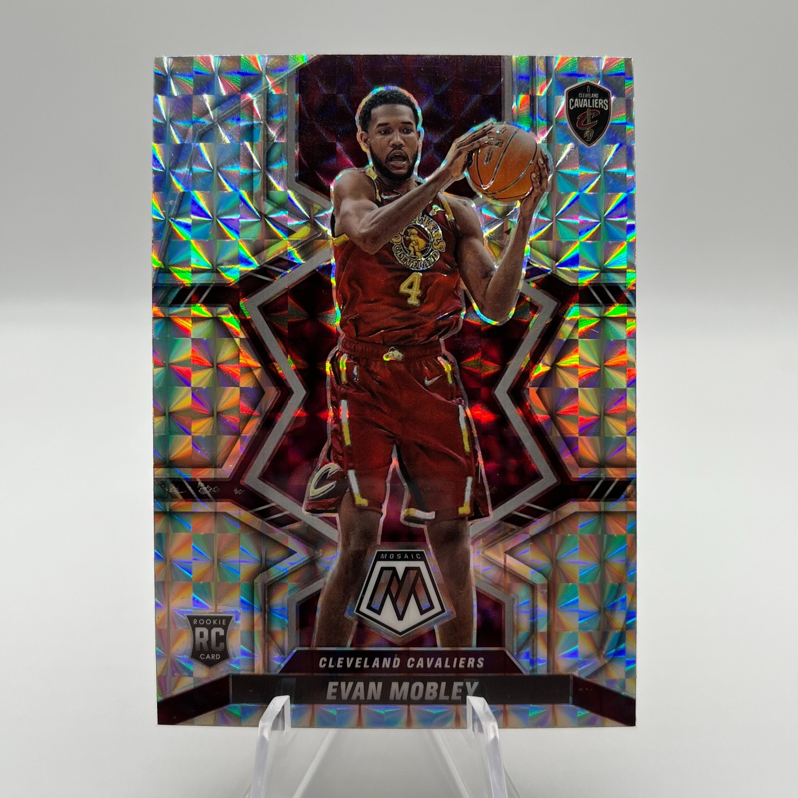 2021-22 Panini Mosaic Rookies Silver Prizm Evan Mobley #201 Rookie RC *SEE