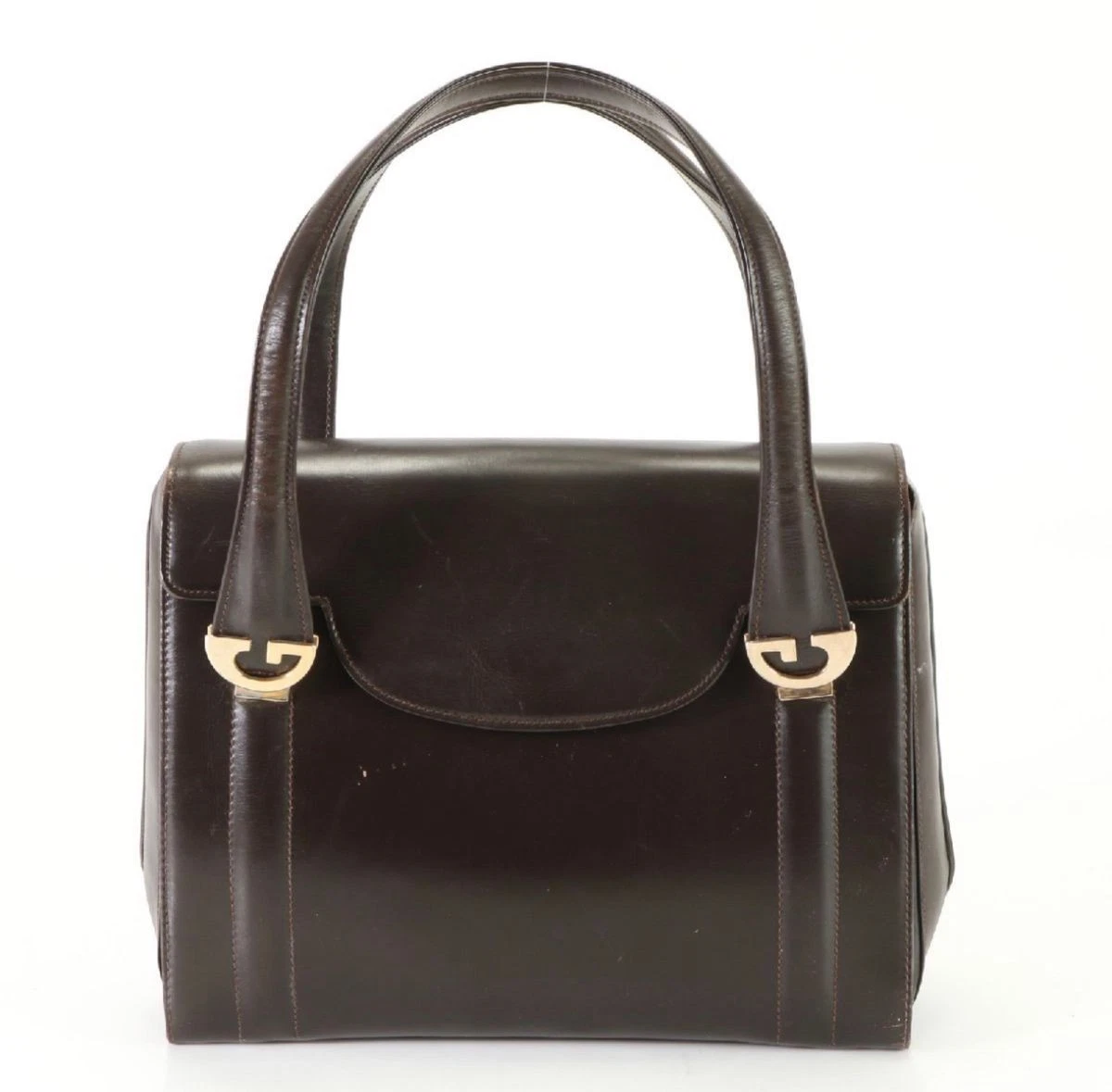 Beauté GUCCI Gucci sac à main en cuir de veau ferrures en métal doré cuir formel