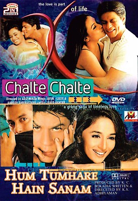 2x  Filme mit Shahrukh Khan. Hum Tumhare Hain Sanam & Chalte Chalte. 1x DVD