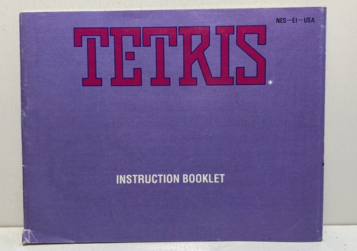 TETRIS — NES Nintendo Original Instruction Manual Booklet Only - Picture 1 of 3