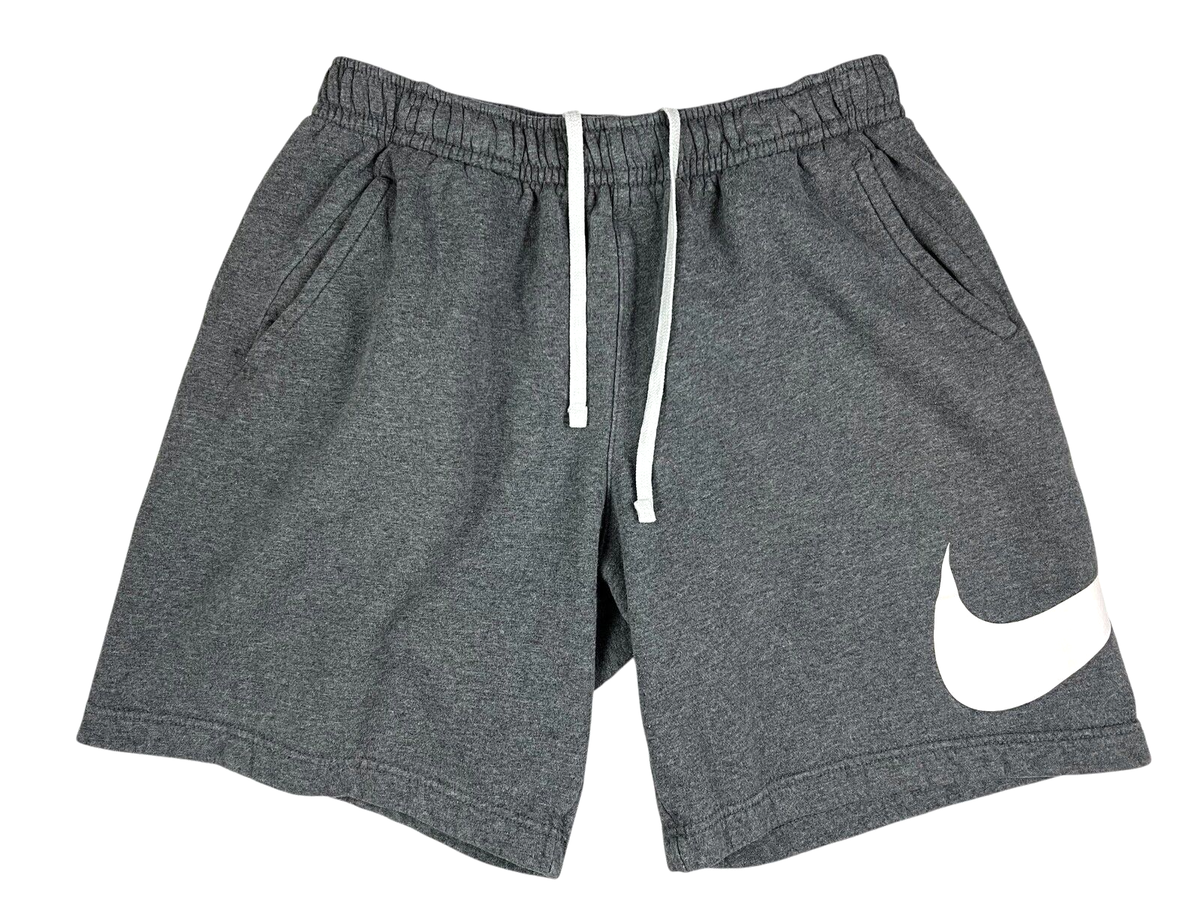 Nike Sportswear Club Men's Graphic Shorts Size M Gray Heather Fleece  Athletic